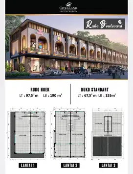 RUKO CITRALAND CITY SAMPALI INVESTASI USAHA KOMERSIL