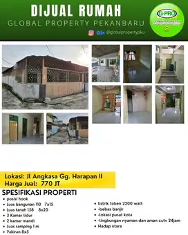 Dijual Rumah Tengah Kota Daerah Sulaiman Dekat Dengan Pusat Kota