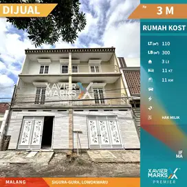 Dijual Rumah Kos Bagus Strategis Dekat Kampus di Sigura Gura Malang
