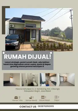 DIJUAL ! OVER KREDIT RUMAH KOMERSIL STRATEGIS !!!