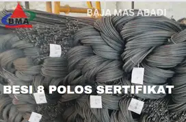 Besi 8 Polos Sertifikat SNI
