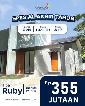 Jual Rumah Siap Huni Visenda dekat Stasiun Serang