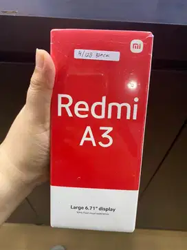 MSI REDMI A3 4/128 BLACK BARU MASIH TERSEGEL & BERGARANSI RESMI