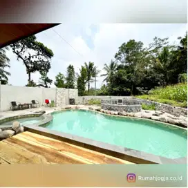 rumah villa sangat nyaman dengan swimming pool pakem