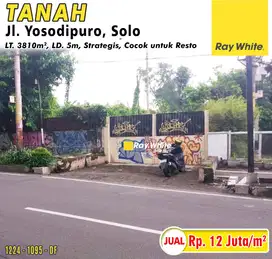 Dijual Tanah di Jl. Yosodipuro Solo