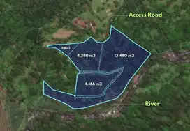 Huge land with unspoiled natural surroundings for sale in Karangasem