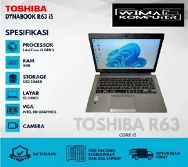 TOSHIBA DYNABOOK R63 CORE I5 G6 8GB/256GB  WKJ/NK
