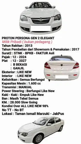 Proton Persona 2013 Bensin