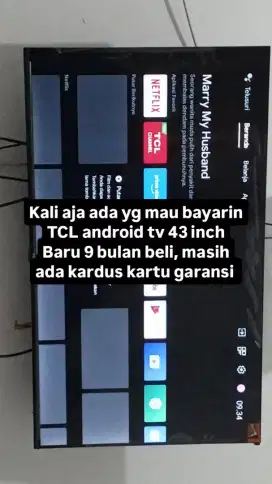 TCL android tv 43 inch