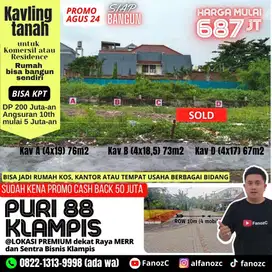 Jual tanah murah di surabaya, puri 88 klampis, jual tanah murah, KavD