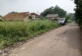 Tanah datar nempel jalan kabupaten jalur angkot di jual murah meriah