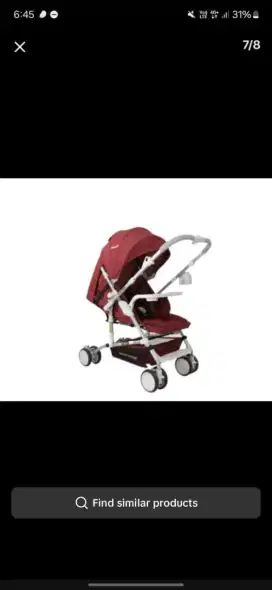 Jual stroller BABYDOES OLLA R warna merah