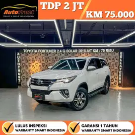 Tdp 3 Juta Toyota Fortuner 2.4 G 4x2 Solar A/T Nik.2018/David