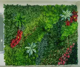 Taman vertikal garden sintetis indoor outdoor