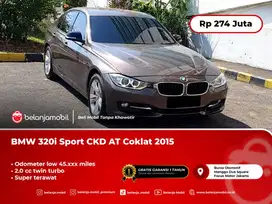 [WARRANTY] BMW 320i 320 i Sport CKD AT Coklat NIK 2015 Pemakaian 2016