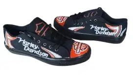 Shoes sepatu motif harley davidson mantap