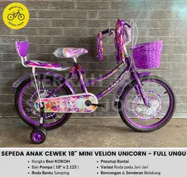 BARU Sepeda Keranjang Anak Cewek 18” inch Mini Interbike Inter Bike