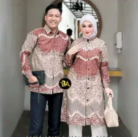 Batik tunik couple kemeja