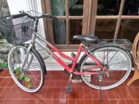 Polygon Sierra Alutech 26 inch Red Alloy Sepeda Mini Unisex City Bike