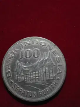 Uang Koin Kuno Rp100,- Tahun 1978.