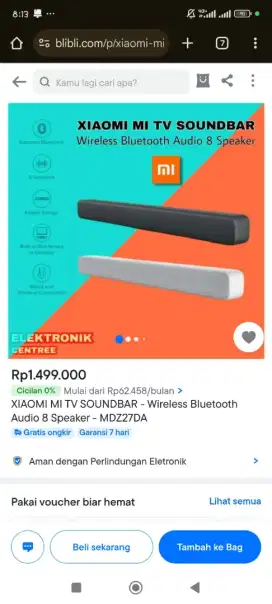 xiaomi mi TV SOUNDBAR -Wireless Bloetooth Audio 8 Speker-MDZ27DA