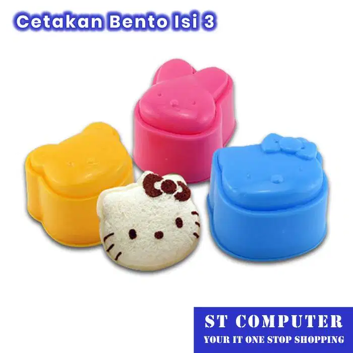 Cetakan Bento Isi 3