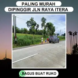 TANAH KAVLING ITERA DPINGGIR JALAN UTAMA JALUR DUA DEKAT TOL