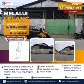 Di Jual Melalui Lelang Gudang Di Kota Tangerang