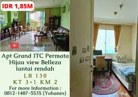 Jual Cepat Apt Grand ITC Permata Hijau 3+1BR 130mtr view Belleza