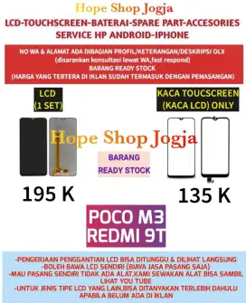Service HP-Baterai-Touchscreen-LCD Xiaomi Redmi 9T-Poco M3