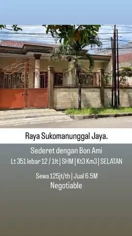 Raya sukomanunggal, sederet bon ami. Sby barat