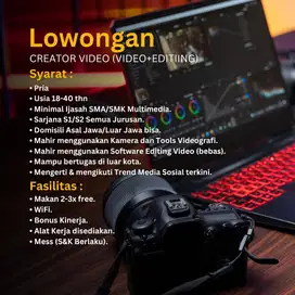 Lowongan Kreator Video