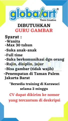 Lowongan Guru Gambar Wanita