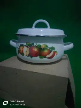 Panci Enamel Minipot Jadul