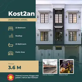 rumah baru untuk kost kost an 22 kamar, 3 lantai ada rooftop