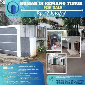 Dijual, Rumah Hitung Tanah, Di Kemang Timur, Jakarta Selatan, SHM