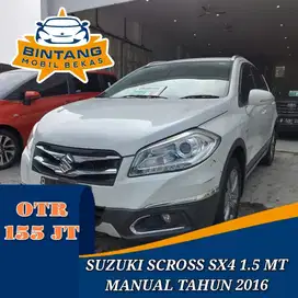 SUZUKI S CROSS SX4 HATCBACK 1.5 MT MANUAL 1500 CC BENSIN TAHUN 2016