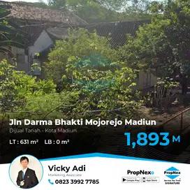 DIJUAL TANAH Jln Darma Bhakti Mojorejo Madiun.