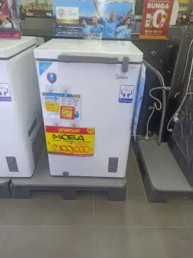 Promo cicilan  chest freezer merk midea di home credit