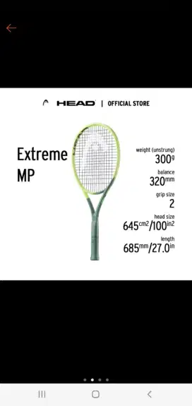 Raket Tenis Head Extreme MP 300gr mulus