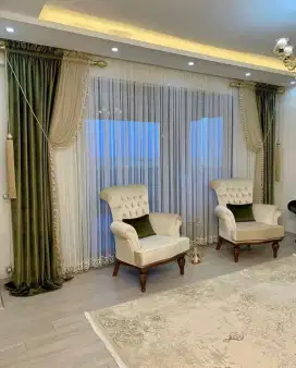 Jual tirai jendela gordyn hordeng gorden wallpaper dinding rollblind v