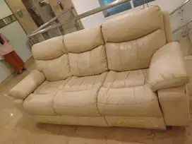 Sofa reclining electric kulit import italy Bernini 3 seater murmer