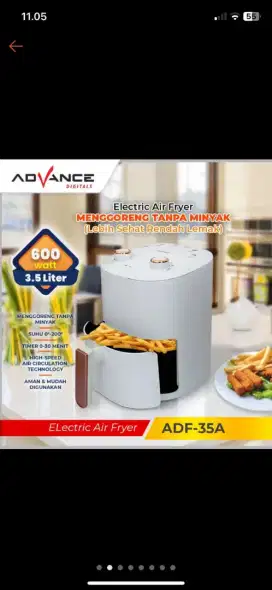 AIR FRYER BARU , LOW WATT KAPASITAS BESAR