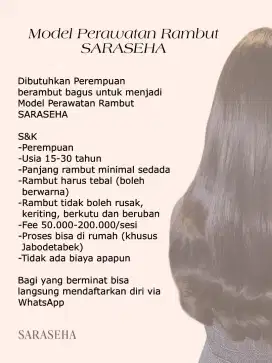 Model Perawatan Rambut Saraseha