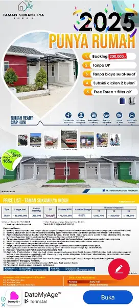 Rumah subsidi taman suka mulya indah