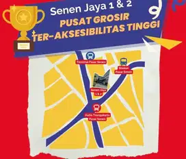 Kios Strategis di Senen Jakarta Pusat