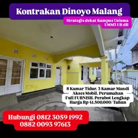 SEWA RUMAH 8 KAMAR MALANG FULL FURNISH