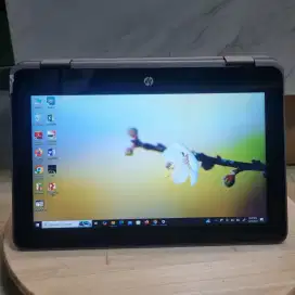 Laptop lipat touchscreen HP21 DUAL CAM CORE M3 SSD APLKASI SIAP PAKAI