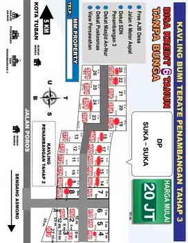 KAVLING MURAH BISA KREDIT SAMPAI 6 TAHUN TANPA BUNGA