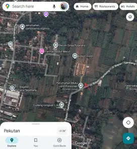 Dijual tanah pekarangan